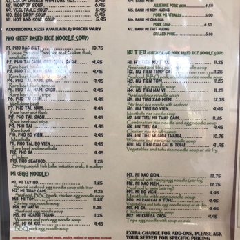 Tay Ho - Menu - Vietnamese Near Me - Saint Paul, Minnesota