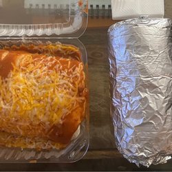 Las Palmas Super Burrito - Super Shrimp burrito Wet $14.95 & Super Steak burrito $13.95 (wrapped) ...COLOSSAL BURRITOS!