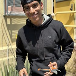 Working on our student maintained garden