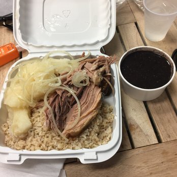 Las Olas Cafe - Slow Roasted pork shoulder - all that for $13.50! - Cuban Near Me - Miami Beach, Florida