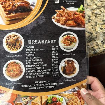 Oley's Kitchen & BBQ - Cute breakfast menu that's easy to understand. - Soul Food Near Me - Orlando, Florida Oley's Kitchen & BBQ - Cute breakfast menu that's easy to understand. - Soul Food Near Me - Orlando, Florida