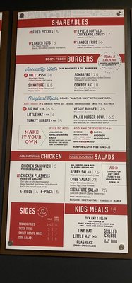 Menu photo 4 Hat Creek Burger Company Round Rock, TX