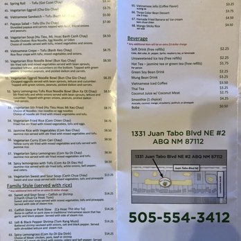 Pho Ginger - Menu - Vietnamese Near Me - Albuquerque, New Mexico
