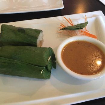 Thai Basil - Chicken wrapped in sticky rice in banana leaf - Thai Near Me - Lindenhurst, New York