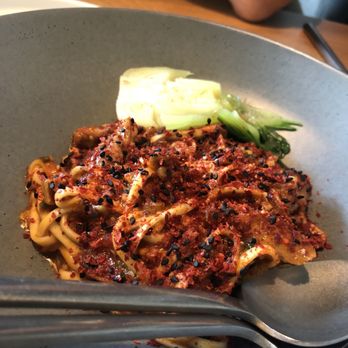 Houndstooth Restaurant - a plate of pasta with meat and vegetables - New American Near Me - Benton Harbor, Michigan Houndstooth Restaurant - a plate of pasta with meat and vegetables - New American Near Me - Benton Harbor, Michigan