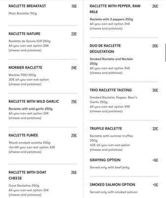 Menu photo 5 Les Fondus de la Raclette Paris, 75 Menu photo 5 Les Fondus de la Raclette Paris, 75