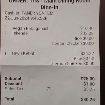 Sofra - Overcharged by 4% so that he could take 4% off for paying cash. Scam. Never going back. Scam for $3.00. foolish. - Mediterranean Near Me - Lake Worth, Florida Sofra - Overcharged by 4% so that he could take 4% off for paying cash. Scam. Never going back. Scam for $3.00. foolish. - Mediterranean Near Me - Lake Worth, Florida