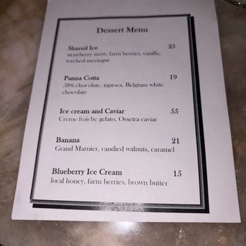 Bulle - Dessert menu was a piece of paper; very out of place with the fanciness of the restaurant. We skipped dessert since nothing looked special - Wine Bars Near Me - Fresno, California