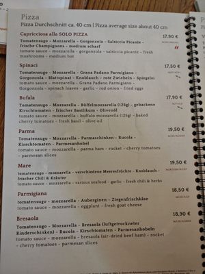 Menu photo 1 Solo Pizza Munich, BY