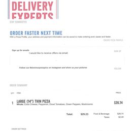 This is what dominos was going to charge me. This is what dominos was going to charge me.