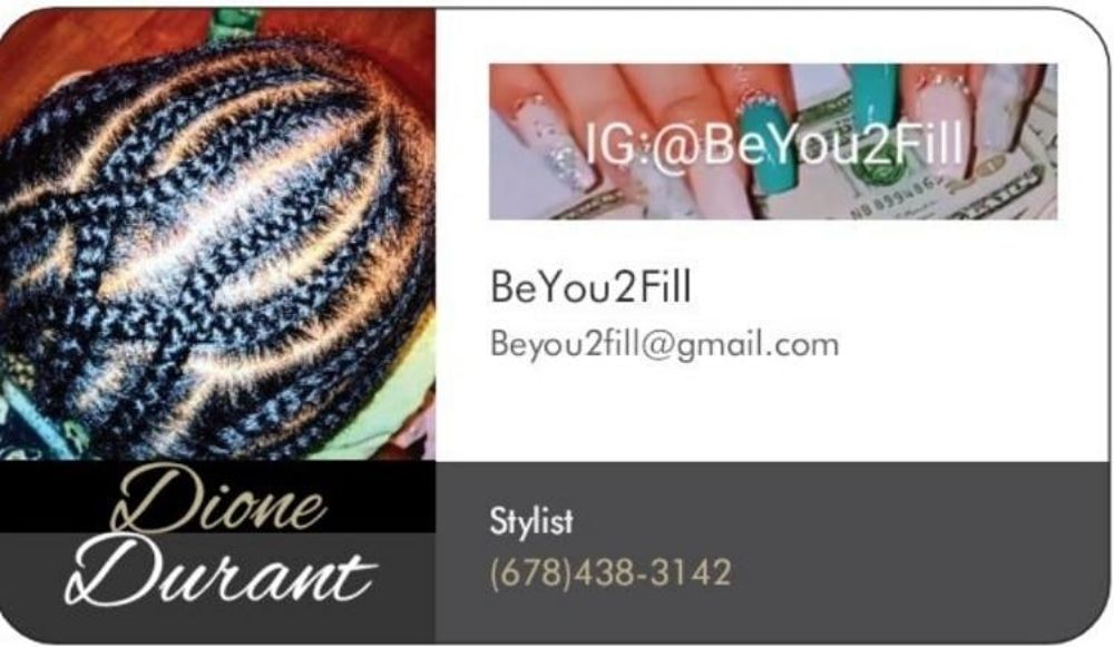 BeYou2Fill Hair and Nails Logo