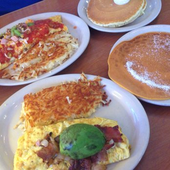Millbrae Pancake House - California old fashion omelette switch Swedish pancakes and the supreme old fashion omelet with two buttermilk pancakes in the back - American Near Me - Millbrae, California Millbrae Pancake House - California old fashion omelette switch Swedish pancakes and the supreme old fashion omelet with two buttermilk pancakes in the back - American Near Me - Millbrae, California
