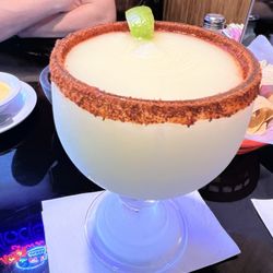 La Hacienda Mexican Grill - Frozen margarita dressed with tajin