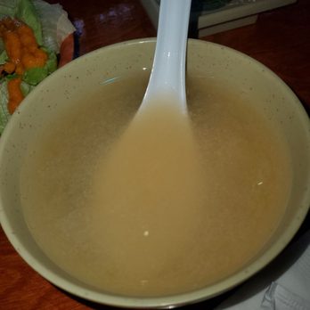 HK Tea and Sushi - Complementary Miso Soup - Sushi Bars Near Me - Brooklyn, New York