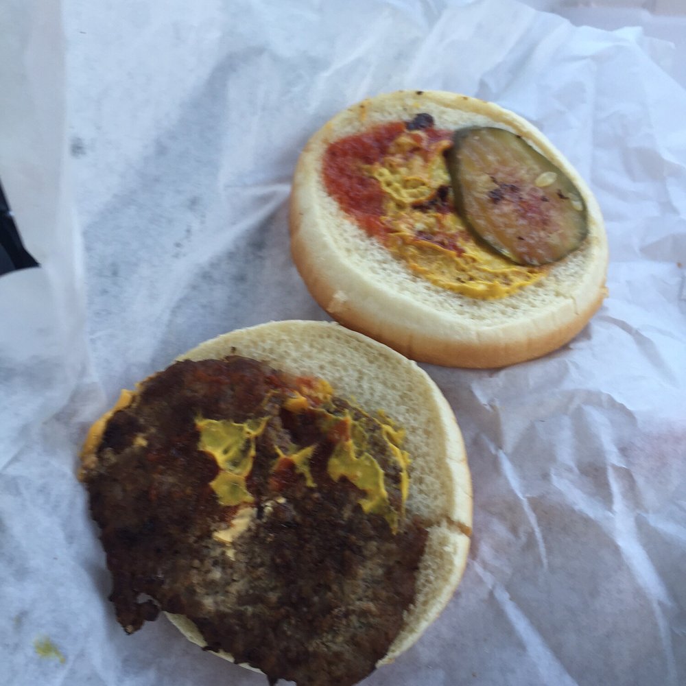 Crazy Eric's Drive - 6 cheeseburgers for $5.88. I gave this to a dog on the street. - Burgers Near Me - Bremerton, Washington Crazy Eric's Drive - 6 cheeseburgers for $5.88. I gave this to a dog on the street. - Burgers Near Me - Bremerton, Washington