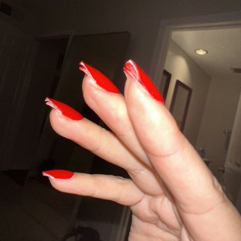 Dream Nails - Huge space between gel x and mine - Nail Salons Near Me - Los Angeles, California