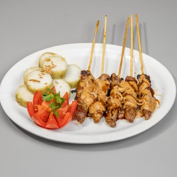 Bali Street Cafe - sate ayam / indonesian chicken skewer with peanut sauce and sweet soy sauce. - Indonesian Near Me - Dallas, Texas Bali Street Cafe - sate ayam / indonesian chicken skewer with peanut sauce and sweet soy sauce. - Indonesian Near Me - Dallas, Texas