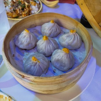 Zouji Dumpling House - Steamed Crab Meat Pork Soup buns ... the only crab that you get is the dried orange distinction on top - Dim Sum Near Me - Glen Cove, New York Zouji Dumpling House - Steamed Crab Meat Pork Soup buns ... the only crab that you get is the dried orange distinction on top - Dim Sum Near Me - Glen Cove, New York