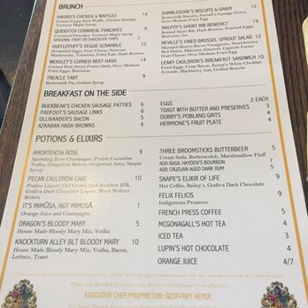 Fork & Barrel - Harry Potter Menu! - Caterers Near Me - Louisville, Kentucky