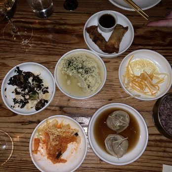 Han Oak - Dumplings and roll with house side dishes. - Korean Near Me - Portland, Oregon