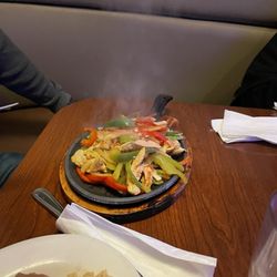 The Mirage Restaurant & Café - Sizzling chicken fajitas
