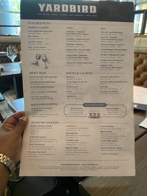 Menu photo 5 Yardbird Dallas, TX
