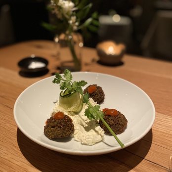 Aria - Chickpea fritters - New American Near Me - Atlanta, Georgia