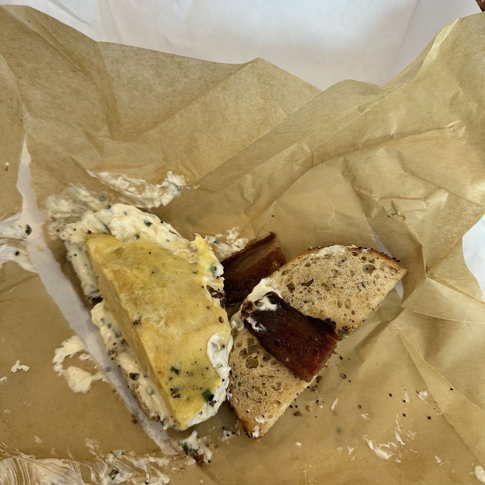 Pumpernickel + Rye - Egg, Cheese and Thick-Cut Bacon Sandwich - Delis Near Me - Urbana, Maryland Pumpernickel + Rye - Egg, Cheese and Thick-Cut Bacon Sandwich - Delis Near Me - Urbana, Maryland