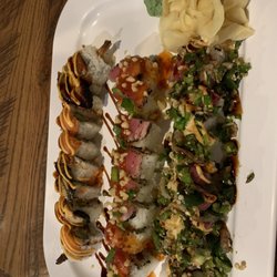 The Slippery Mermaid - Right to left: Tiger Roll, whale of a roll, Steeler Pleaser