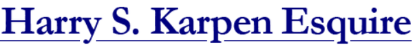 Harry S Karpen Esquire