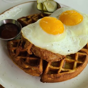 Glass & Vine - Chicken and waffles - New American Near Me - Miami, Florida