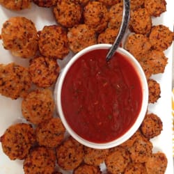 The Green Plate - Quinoa pizza bites!! Kids love them!!