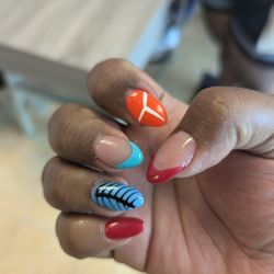 GL Nails Spa - What the nail salon believed was acceptable. Laughable. Colours were off and they never asked me if I would be okay with these.