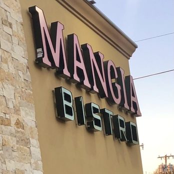 Mangia Bistro - Sign at the back (or is it the front?) of the building. - Italian Near Me - Plano, Texas Mangia Bistro - Sign at the back (or is it the front?) of the building. - Italian Near Me - Plano, Texas