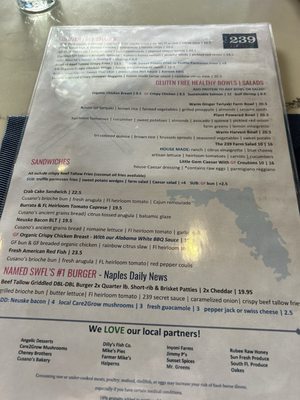 Menu photo 4 The 239 Naples Naples, FL