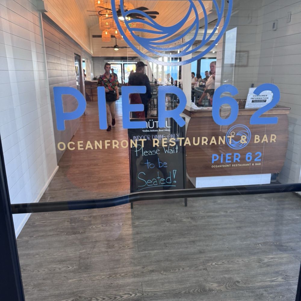 Pier 62 - Entrance - Seafood Near Me - Cocoa Beach, Florida Pier 62 - Entrance - Seafood Near Me - Cocoa Beach, Florida