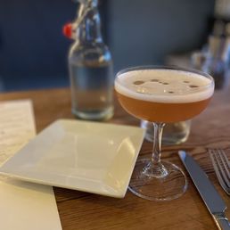 The Cellar cocktail, bourbon forward and perfectly balanced