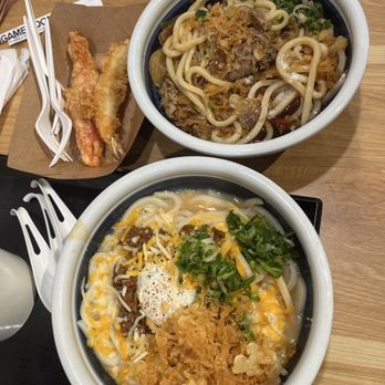 Marugame Udon - Bolognese and nikutama udon - Japanese Near Me - San Gabriel, California