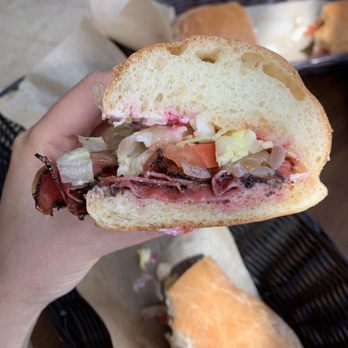 Original Sub Shop & Deli - Don't be fooled by that end piece of pastrami. The meat to bread/topping was way off. - Soup Near Me - Toledo, Ohio