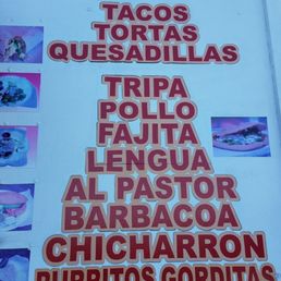 Updated menu board $1.50 each