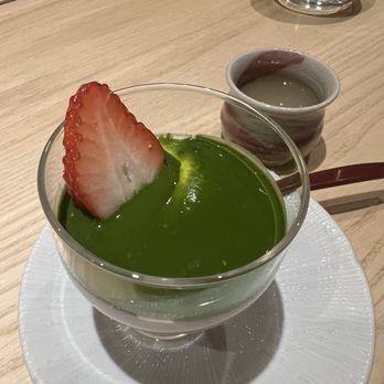 Sushi Ishikawa - matcha panacotta - Sushi Bars Near Me - New York, New York Sushi Ishikawa - matcha panacotta - Sushi Bars Near Me - New York, New York