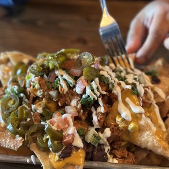 The Chicken Koop - Loaded Nachos with Al Pastor Chicken - New American Near Me - Whittier, California The Chicken Koop - Loaded Nachos with Al Pastor Chicken - New American Near Me - Whittier, California