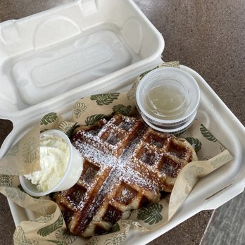 Kai Fresh - Waffle with coconut cream - Coffee & Tea Near Me - Honolulu, Hawaii Kai Fresh - Waffle with coconut cream - Coffee & Tea Near Me - Honolulu, Hawaii