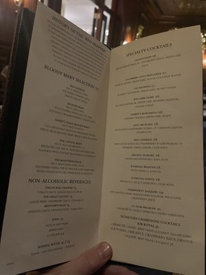 Menu photo 5 King Cole Bar New York, NY Menu photo 5 King Cole Bar New York, NY