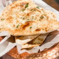 Gandhi Cuisine of India - Garlic naan