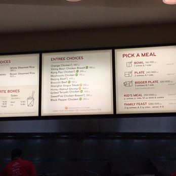 Panda Express - Menu choices - Fast Food Near Me - Cypress, California Panda Express - Menu choices - Fast Food Near Me - Cypress, California