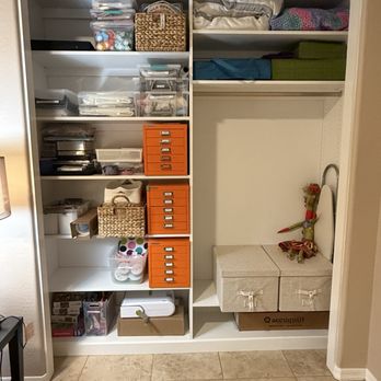 Closet Factory - Added shelving and storage to closet - Interior Design Near Me - Scottsdale, Arizona