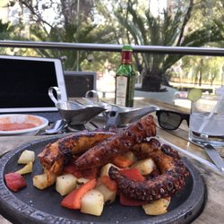 La Cuchara de San Sebastian - Grilled octopus and a Marguerita. What's not to love.
