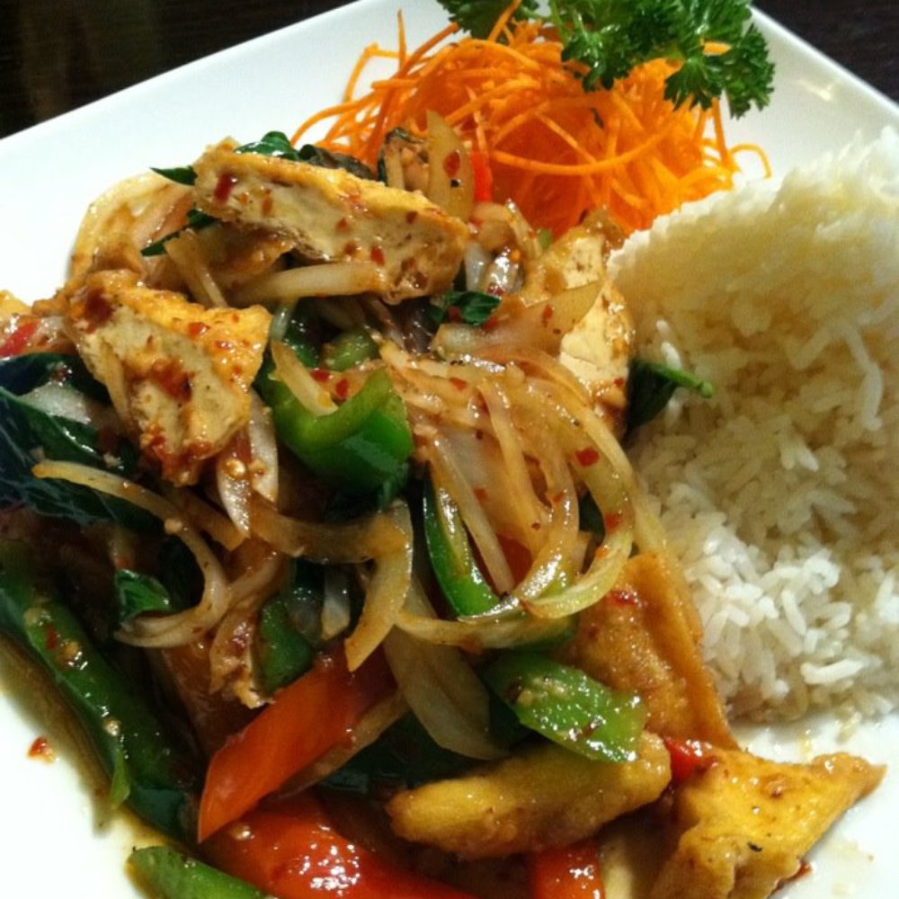 Ridge Thai - Pad Gra Pow with tofu - Thai Near Me - Ridgewood, New Jersey Ridge Thai - Pad Gra Pow with tofu - Thai Near Me - Ridgewood, New Jersey