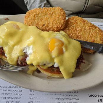 Suzie's Diner - Special of the day: corned beef hash benedict with hash browns and home made corned beef hash - Diners Near Me - Hudson, New Hampshire